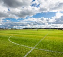 Kuvassa Prunttimäen jalkapallokenttä.