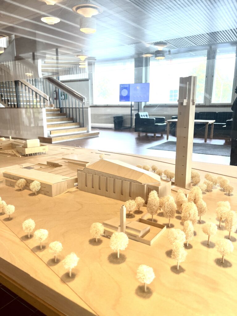 Pienoismalli Seinäjoen keskustan alueesta.