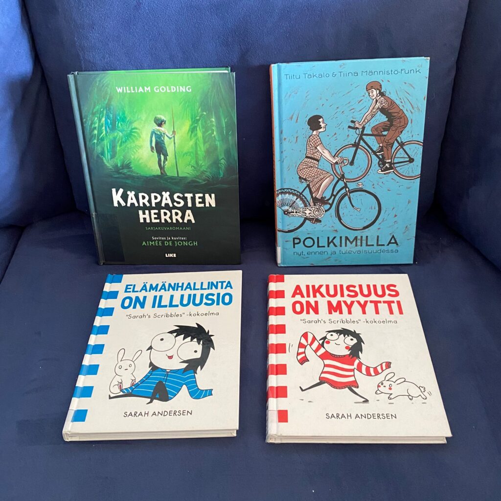 Tekstissä esiteltyjä sarjakuvia.