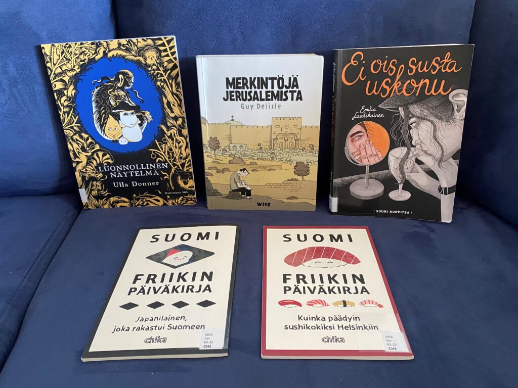 Tekstissä esiteltyjä sarjakuvia.