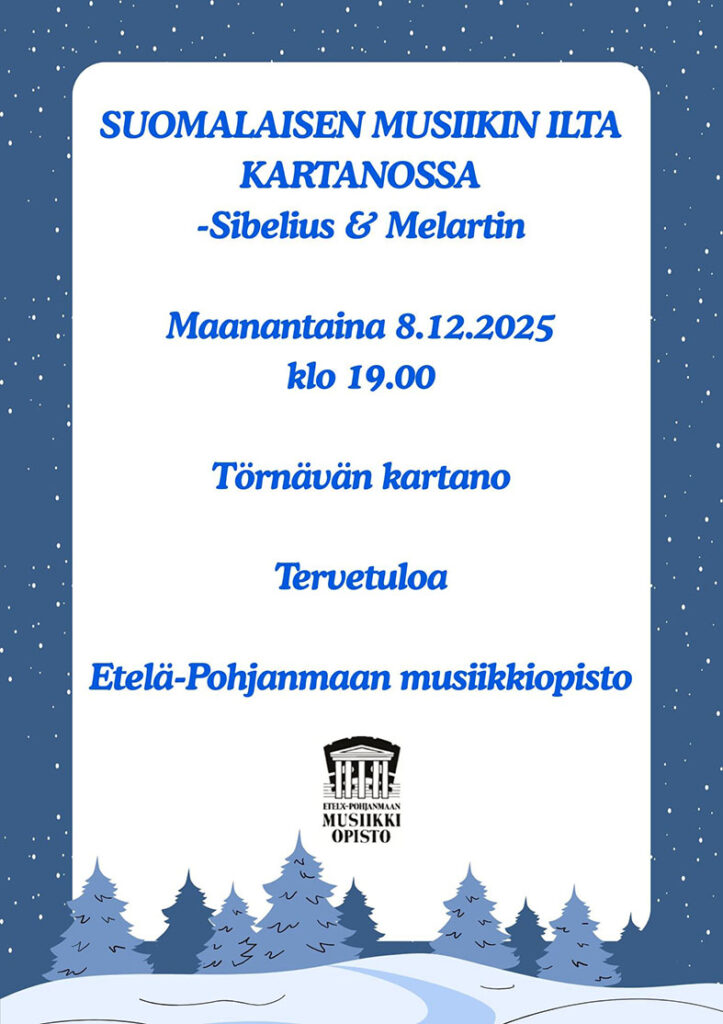 Suomalaisen musiikin ilta kartanossa