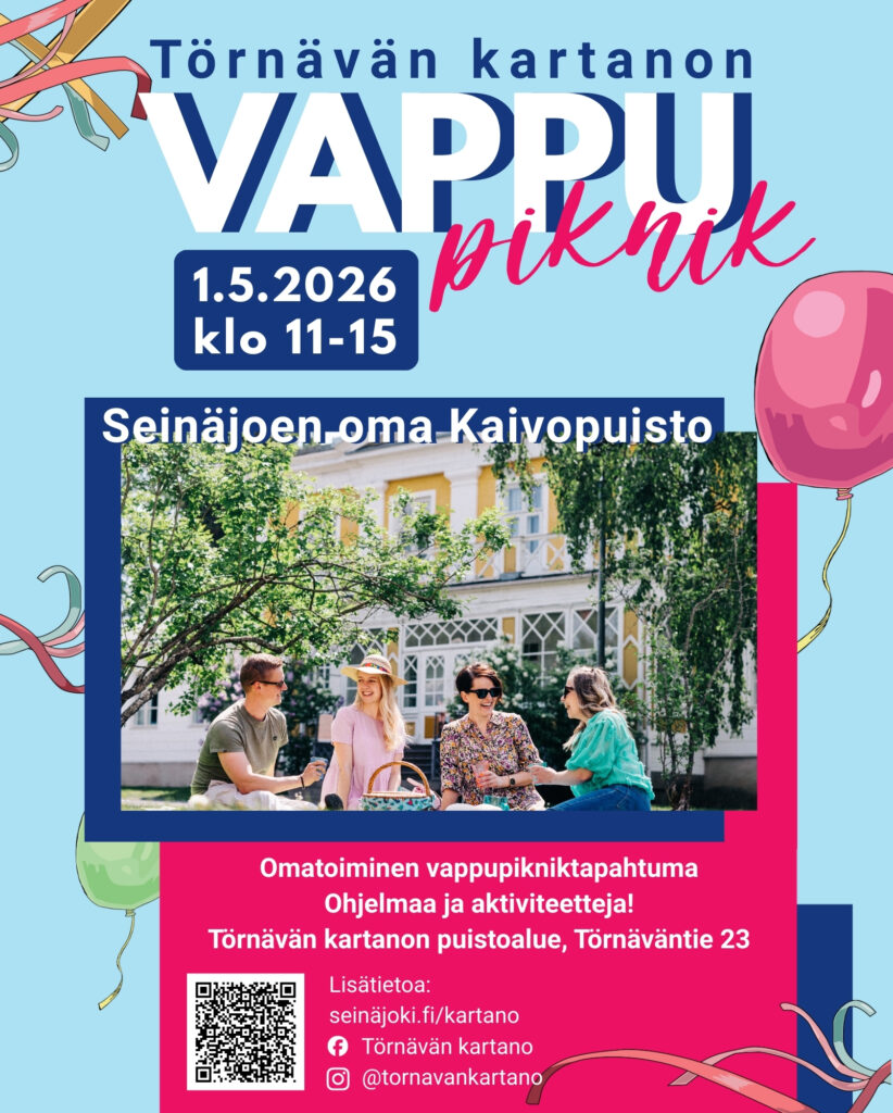 Törnävän kartanon vappupiknik 1.5.2026 klo 11-15